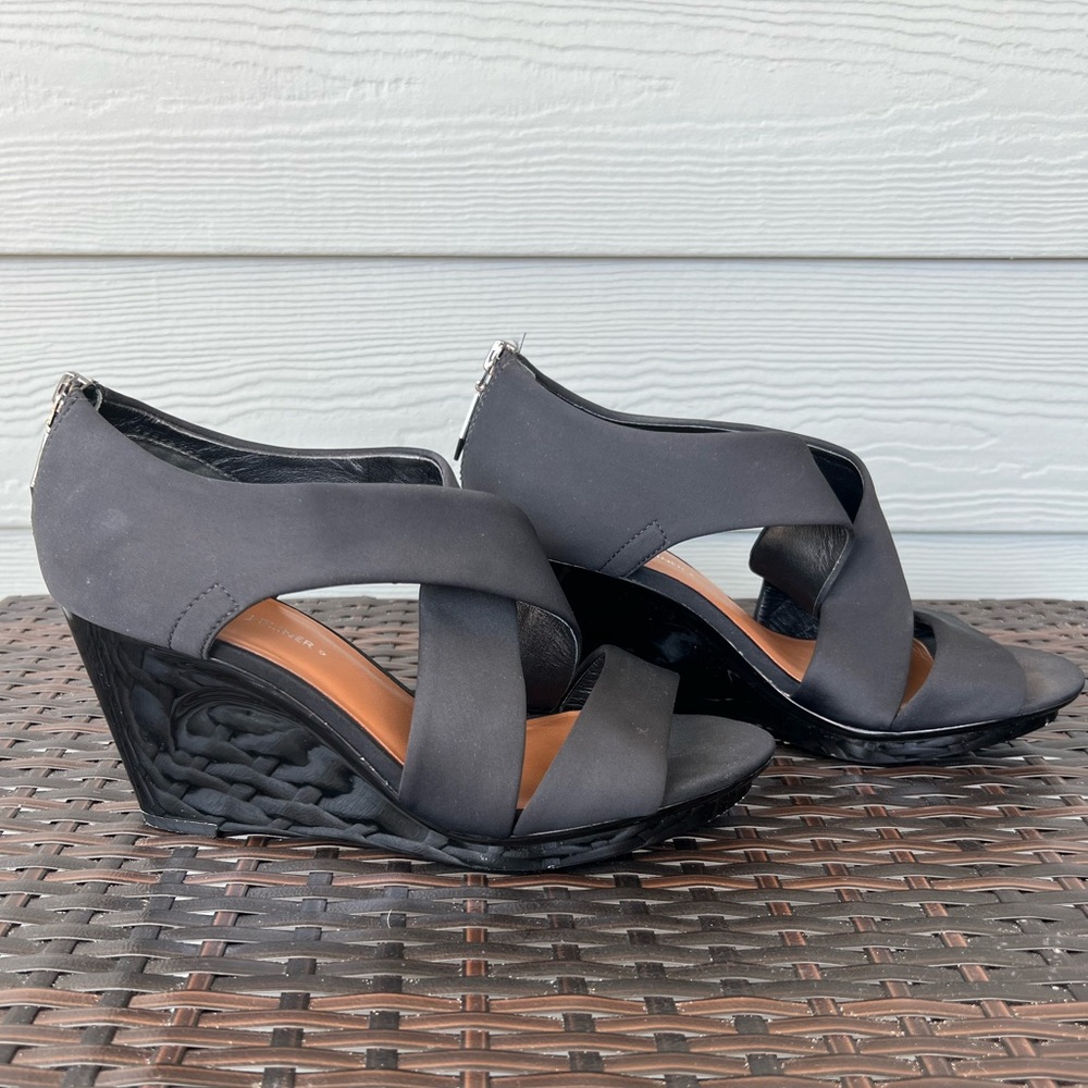Donald J. Pliner Apollo Black Strappy Wedges
